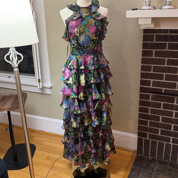 Flor Et. Al Iguala Dress Sz 4 sequin multi Anthropologie new without tags 798$ - Picture 3 of 10